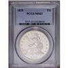 Image 3 : 1875 T$1 MS63 PCGS. Type Two Reverse. A satiny and nea 1875[T$1] MS63 PCGS.