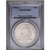 Image 1 : 1877-S T$1 MS63 PCGS. This bright, flashy example disp 1877-S[T$1] MS63 PCGS.