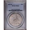 Image 1 : 1877-S T$1 MS63 PCGS. A fully lustrous Mint State exam 1877-S[T$1] MS63 PCGS.