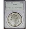 Image 1 : 1881-CC S$1 MS64 PCGS. This meticulously struck and th 1881-CC[img border='0' src='http://www.herita