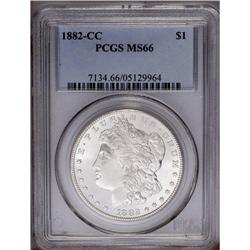 1882-CC S$1 MS66 PCGS. Sharply struck, untoned, and ne 1882-CC[img border='0' src='http://www.herita