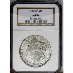 1882-CC S$1 MS66 NGC. Whispers of tan-gold color make 1882-CC[img border='0' src='http://www.heritag