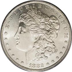 1882-O/S S$1 Weak MS64 PCGS. Close examination with a 1882-O/S[img border='0' src='http://www.herita