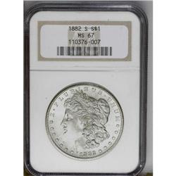 1882-S S$1 MS67 NGC. A sharply struck Superb Gem that 1882-S[img border='0' src='http://www.heritage