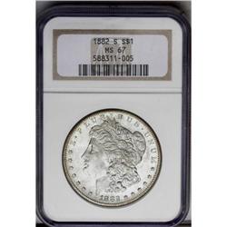 1882-S S$1 MS67 NGC. This attractive piece offers beau 1882-S[img border='0' src='http://www.heritag