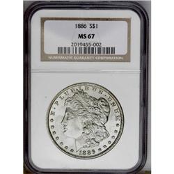 1886 S$1 MS67 NGC. Booming luster and a meticulous str 1886[img border='0' src='http://www.heritagec