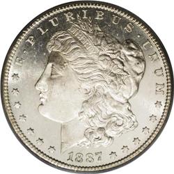 1887-S S$1 MS65 Deep Mirror Prooflike PCGS. Ex: Jack L 1887-S[img border='0' src='http://www.heritag