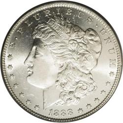 1888-O S$1 MS66 PCGS. Strongly struck with uncannily v 1888-O[img border='0' src='http://www.heritag