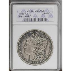 1889-CC S$1 --Damaged--ANACS. VF20 Details. A slate-gra 1889-CC[img border='0' src='http://www.herit