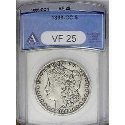 1889-CC S$1 VF25 ANACS. Light to medium gray with libe 1889-CC[img border='0' src='http://www.herita