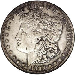 1889-CC S$1 XF40 NGC. Deeply toned with grayish-brown 1889-CC[img border='0' src='http://www.heritag