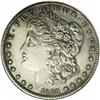 Image 1 : 1889-CC S$1 AU50 ANACS. The silver-gray centers cede t 1889-CC[img border='0' src='http://www.herita
