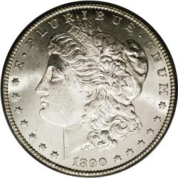 1890-CC S$1 Tail Bar MS63 PCGS. The "Tail Bar" 1890-CC 1890-CC[img border='0' src='http://www.herita