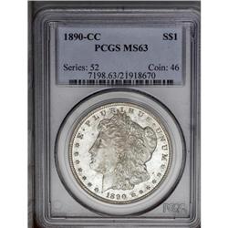 1890-CC S$1 MS63 PCGS. Lustrous, nearly untoned surfac 1890-CC[img border='0' src='http://www.herita