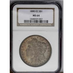 1890-CC S$1 MS64 NGC.From The Lewis (Tahoe) Collection 1890-CC[img border='0' src='http://www.herita