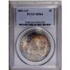 Image 1 : 1891-CC S$1 MS64 PCGS. Colorful, multihued "end-of-the 1891-CC[img border='0' src='http://www.herita