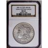 Image 1 : 1891-CC S$1 MS64 NGC. VAM-3. A Top 100 Variety. This s 1891-CC[img border='0' src='http://www.herita