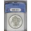 Image 1 : 1892-CC S$1 MS61 ANACS. The obverse of this brilliant 1892-CC[img border='0' src='http://www.heritag