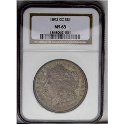 1892-CC S$1 MS63 NGC. The considerable luster present 1892-CC[img border='0' src='http://www.heritag