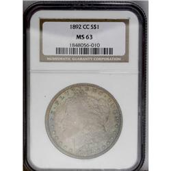 1892-CC S$1 MS63 NGC. Medium to high intensity gray, m 1892-CC[img border='0' src='http://www.herita