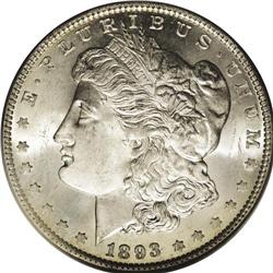 1893 S$1 MS64 PCGS. Whispers of light gold color gravi 1893[img border='0' src='http://www.heritagec