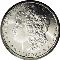 1893-CC S$1 MS64 PCGS. An unusual sharp strike with da 1893-CC[img border='0' src='http://www.herita