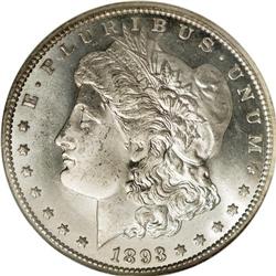1893-CC S$1 MS63 Prooflike NGC. An exceedingly rare Mo 1893-CC[img border='0' src='http://www.herita