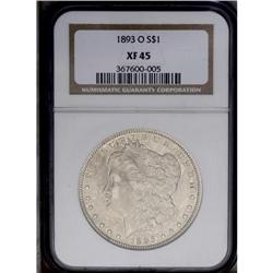 1893-O S$1 XF45 NGC. Pale grayish surfaces are enhance 1893-O[img border='0' src='http://www.heritag