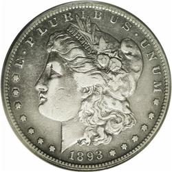 1893-S S$1 VF20 PCGS. Semi-bright surfaces display whi 1893-S[img border='0' src='http://www.heritag
