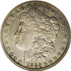 1893-S S$1 XF40 ANACS. An original example of this rar 1893-S[img border='0' src='http://www.heritag