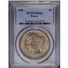 Image 1 : 1921 S$1 MS64 PCGS. Attractive lime and lilac shades e 1921[img border='0' src='http://www.heritagec
