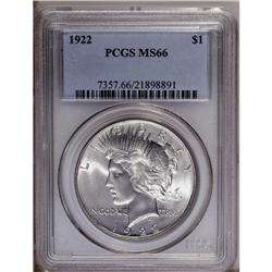 1922 S$1 MS66 PCGS. Generally well struck except for t 1922[img border='0' src='http://www.heritagec