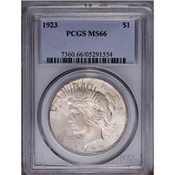 1923 S$1 MS66 PCGS. Lovely powder-blue and apricot hue 1923[img border='0' src='http://www.heritagec