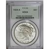 Image 1 : 1925-S S$1 MS64 PCGS. Both sides of this highly lustro 1925-S[img border='0' src='http://www.heritag