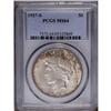 Image 1 : 1927-S S$1 MS64 PCGS. Mottled reddish-brown and green 1927-S[img border='0' src='http://www.heritage