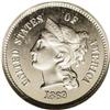 Image 1 : 1869 3CN Three Cent Nickel, Judd-676, Pollock-753, R.4 1869[3CN] Three Cent Nickel, Judd-676, Polloc
