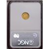 Image 2 : 1854 G$1 Type One MS63 NGC. The reverse displays notic 1854[G$1] Type One MS63 NGC.