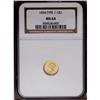 Image 1 : 1854 G$1 Type One MS64 NGC. Boldly struck, if typicall 1854[G$1] Type One MS64 NGC.