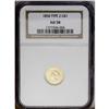 Image 1 : 1854 G$1 Type Two AU58 NGC. The straw-gold surfaces ar 1854[G$1] Type Two AU58 NGC.