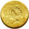 Image 1 : 1854 G$1 Type Two MS62 NGC. This 1854 gold dollar disp 1854[G$1] Type Two MS62 NGC.