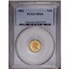 Image 1 : 1862 G$1 MS64 PCGS. Unusually crisp striking details a 1862[G$1] MS64 PCGS.