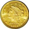 Image 1 : 1871 $2 1/2 MS64 PCGS. One of the finest known example 1871[$2 1/2] MS64 PCGS.