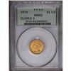 Image 1 : 1873 $2 1/2 Closed 3 MS63 PCGS. Crisply struck despite 1873[$2 1/2] Closed 3 MS63 PCGS.