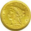 Image 1 : 1876 $2 1/2 MS60 NGC. Quarter Eagle production at the 1876[$2 1/2] MS60 NGC.