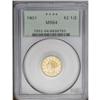 Image 1 : 1901 $2 1/2 MS64 PCGS. This lustrous honey-gold near-G 1901[$2 1/2] MS64 PCGS.