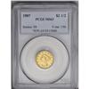 Image 1 : 1907 $2 1/2 MS63 PCGS. A flashy and well struck quarte 1907[$2 1/2] MS63 PCGS.