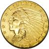 Image 1 : 1909 $2 1/2 MS64 PCGS. The 1909 quarter eagle, with a 1909[$2 1/2] MS64 PCGS.
