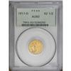 Image 3 : 1911-D $2 1/2 AU50 PCGS. A lightly circulated example 1911-D[$2 1/2] AU50 PCGS.