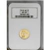 Image 1 : 1913 $2 1/2 MS63 NGC. Well defined with a pleasing, sa 1913[$2 1/2] MS63 NGC.