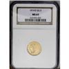 Image 3 : 1914-D $2 1/2 MS63 NGC. Bright, lustrous surfaces with 1914-D[$2 1/2] MS63 NGC.
